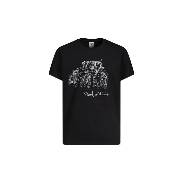 Imagem de T-shirt preta para homem DEUTZ-FAHR