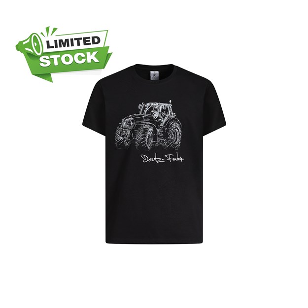 Imagem de T-shirt preta para homem DEUTZ-FAHR